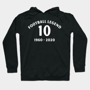 RIP football legend 10 1960 2020 Hoodie